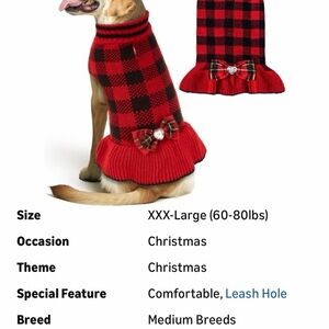 3 XL sweater dress for large dogs